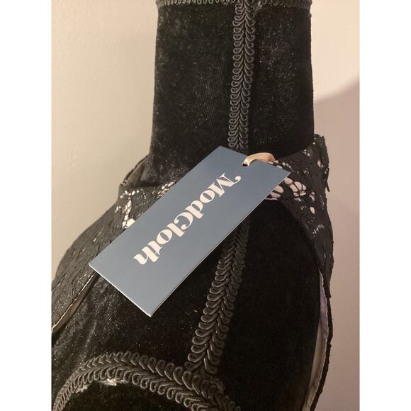 NWT Mod sleeveless black lace dark feminine evening dress - Picture 6 of 8